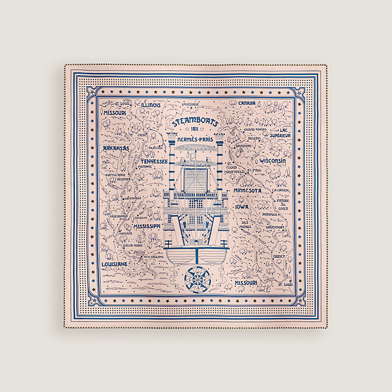 Steamboats bandana 55 | Hermès USA
